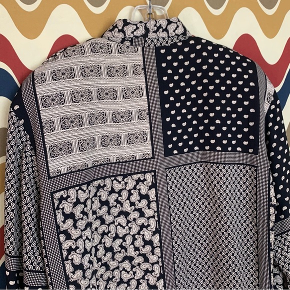 Vintage Korean Paisley Tunic Top EUC - Picture 5 of 9